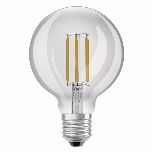 LED Pære Ultra Effektiv Globe95 4W E27 Klar Fil Ledvance