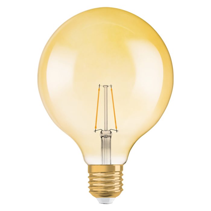 LED Pære Vintage Globe125 2,8W E27 Guld Ledvance